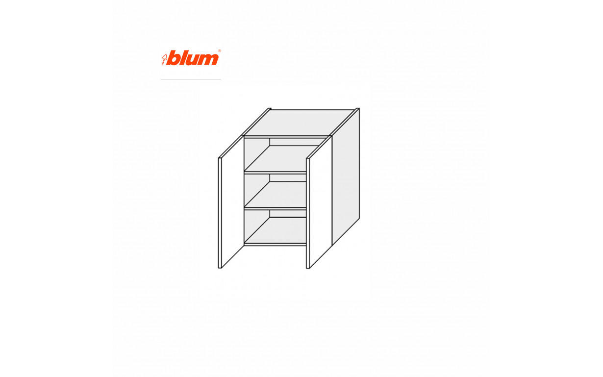 Кухонна секція Міленіум WG верхня 60В/720 2дв Pro Blum - Фото